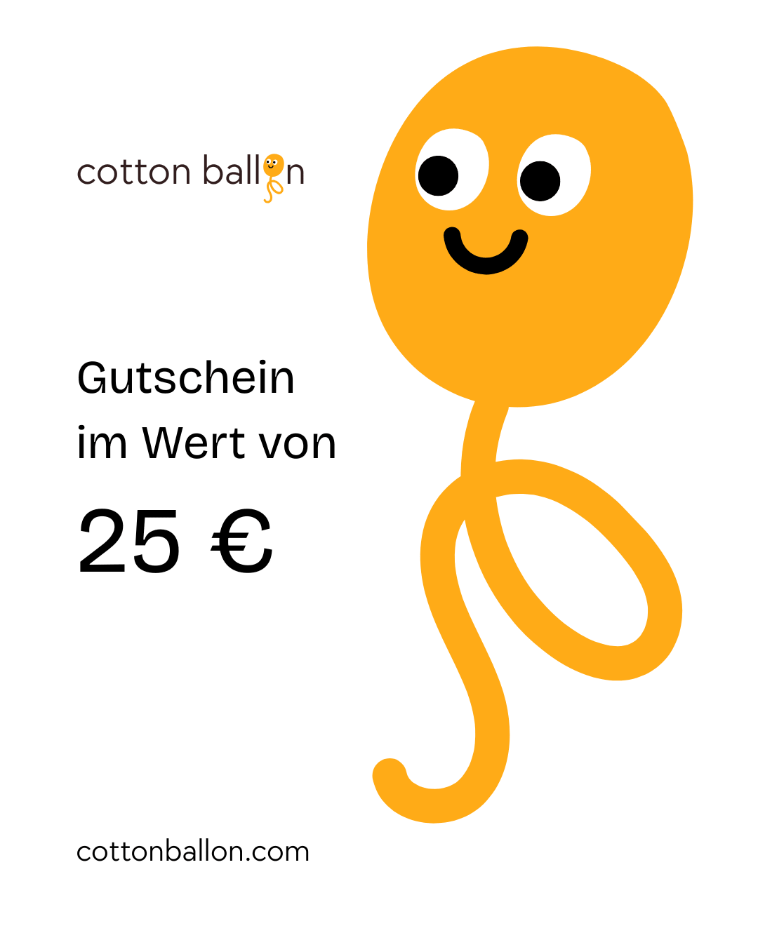 Cotton Ballon Gutschein - Cotton Ballon Gutschein - Cotton Ballon | Family Concept Store - 25 € -