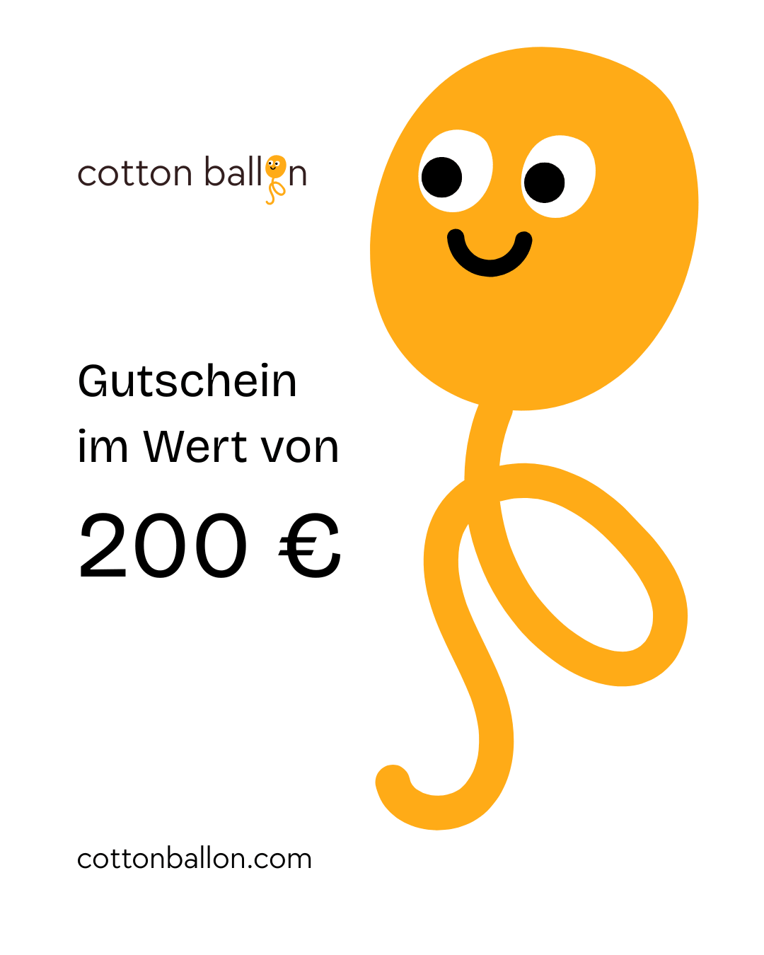 Cotton Ballon Gutschein - Cotton Ballon Gutschein - Cotton Ballon | Family Concept Store - 200 € -