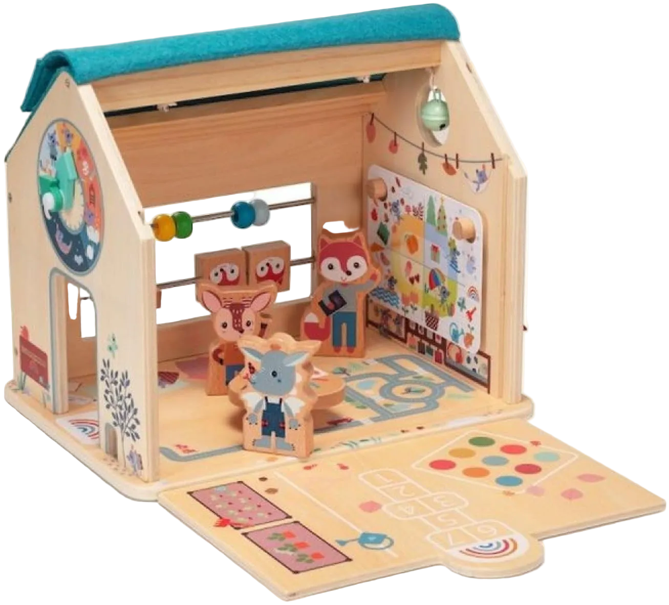 Meine erste Schule - Interaktives Holz-Spielzeug für kreative Rollenspiele & erste Lernerfahrungen - Cotton Ballon