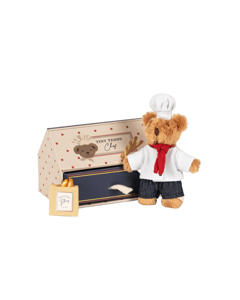 Bäcker Teddy Set Box konges slojd cotton ballon Puppenhaus Spiel Koch Miniatur Rollenspiel Kind Geschenk Patisserie - Teddy Bäcker Set - Cotton Ballon | Family Concept Store -