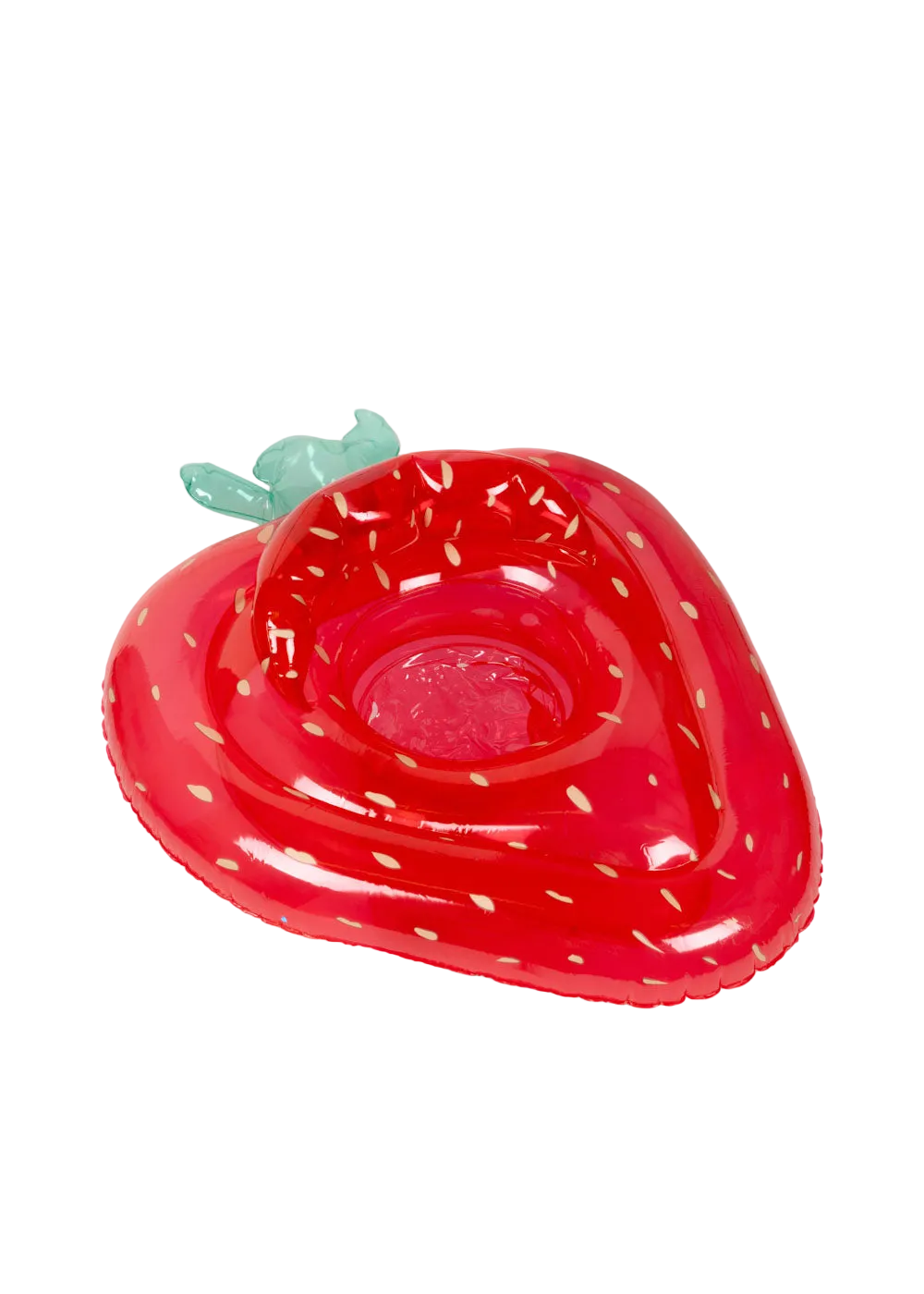 Baby Schwimmring Erdbeere Sitz Konges Sløjd Cotton Ballon Kleinkinder Schwimmen Pool Urlaub Schwimmbad erstes Schwimmen Sicher Obst Rot