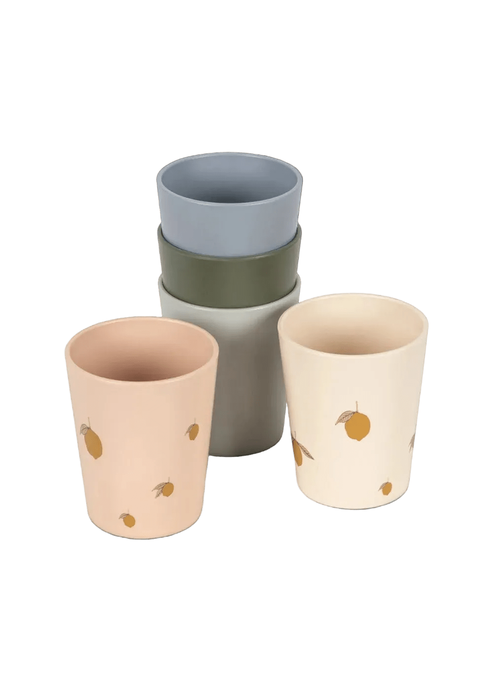 Becher Mix 5er Set - Becher Mix 5er Set - Cotton Ballon | Family Concept Store - lemon - Trinkbecher