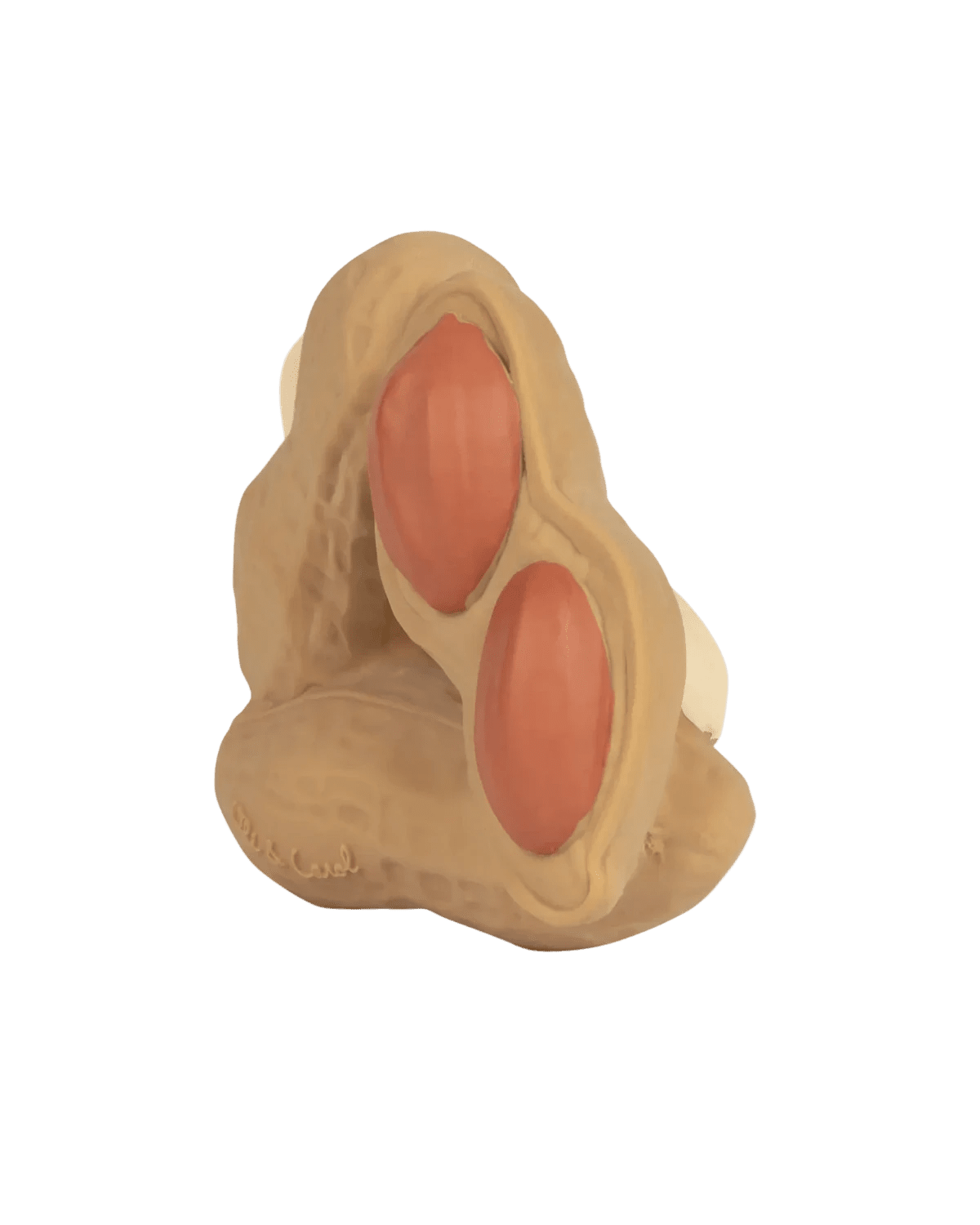 Beissring Paco the Peanut Oli Carol Cotton Ballon Erdnuss Badespielzeug Kauen Baby Natur Kautschuk - Babyspielzeug Paco the Peanut - Cotton Ballon | Family Concept Store -