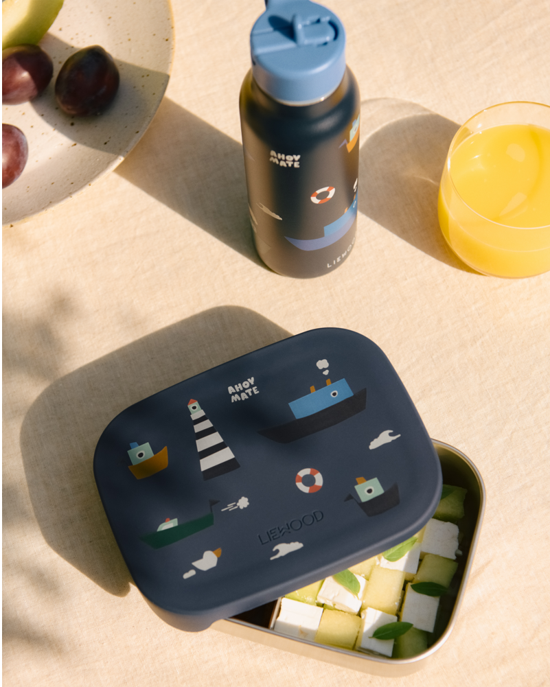 Brotdose Lunch Box liewood cotton ballon edelstahl metall silikon kindergarten krippe schule pause geschenk