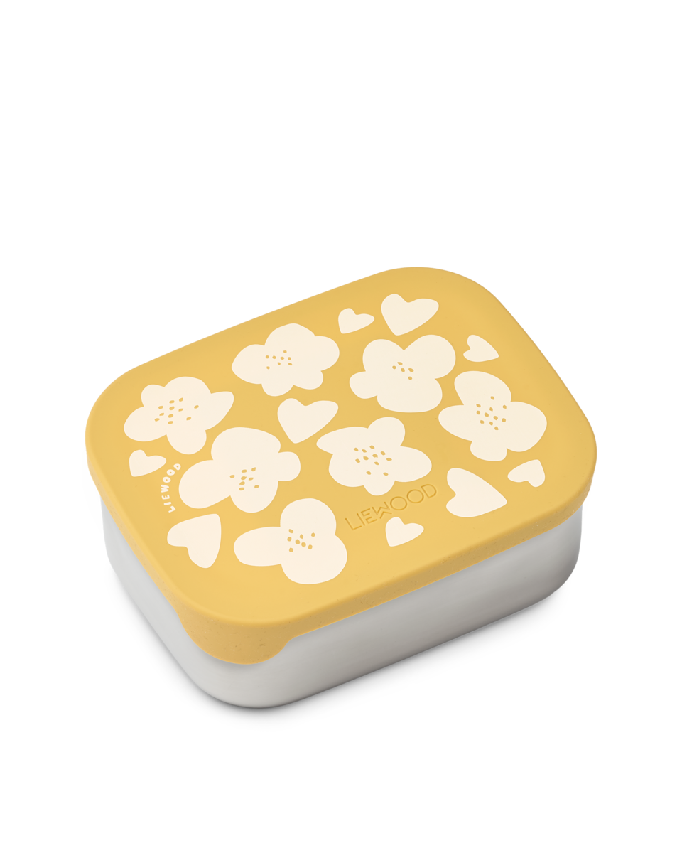 Brotdose Lunch Box liewood cotton ballon edelstahl metall silikon kindergarten krippe schule pause geschenk