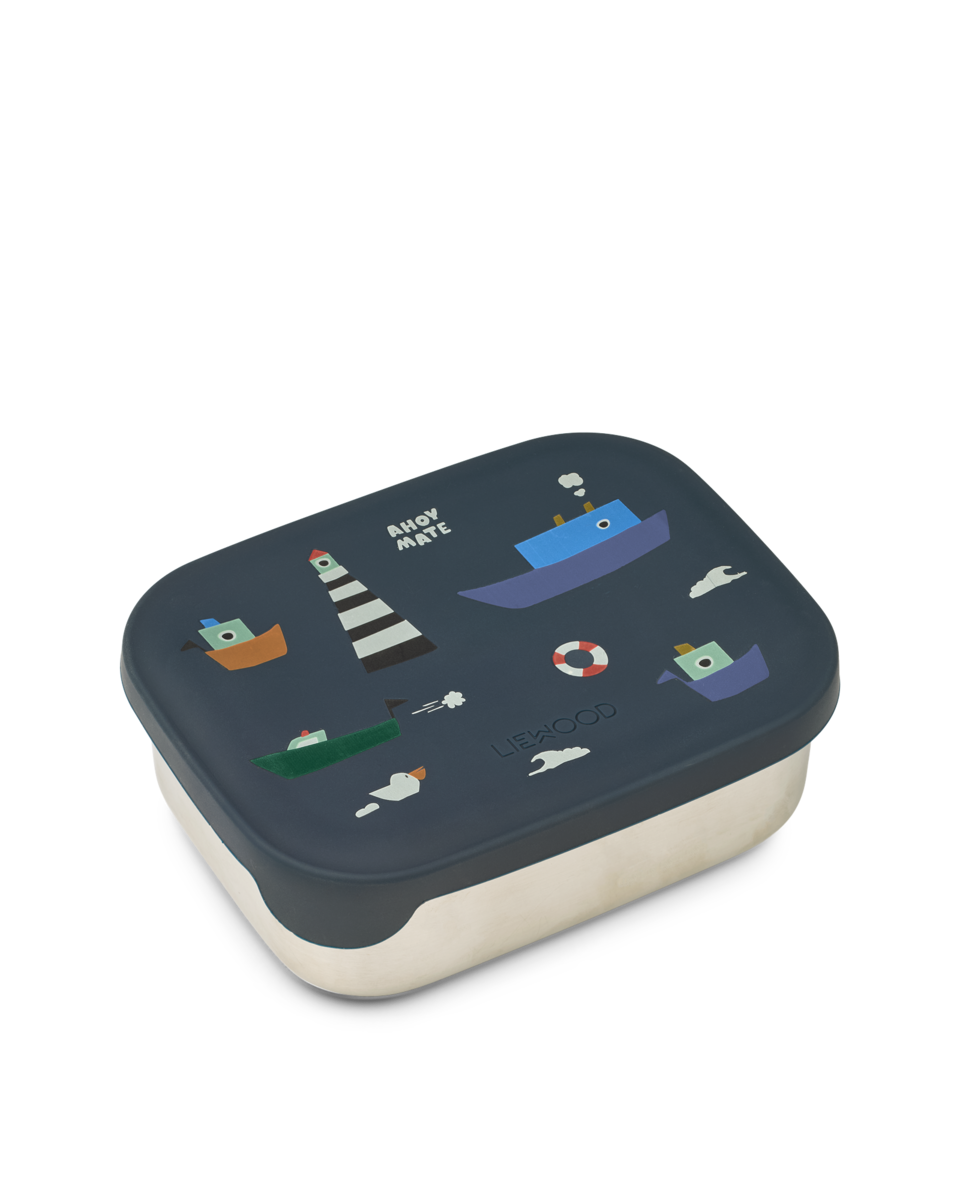 Brotdose Lunch Box liewood cotton ballon edelstahl metall silikon kindergarten krippe schule pause geschenk