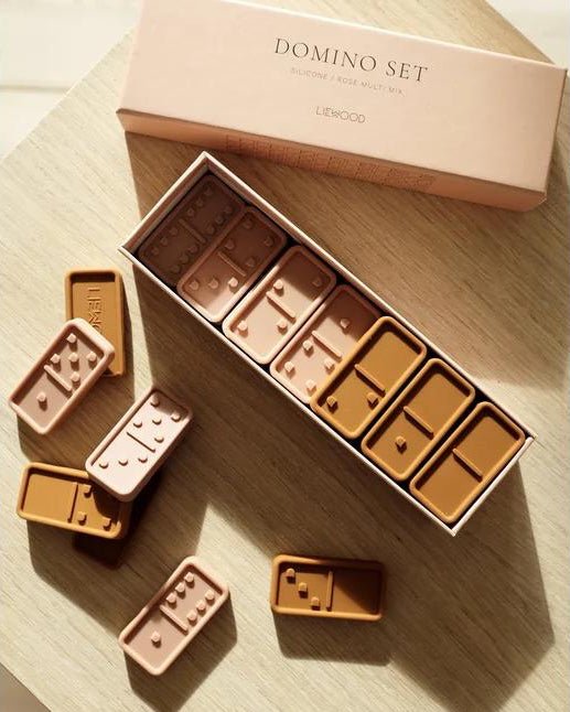 Dodo Domino Set Cotton Ballon LIEWOOD Spiel Kinder Silikon Design Zahlen Lernspiel - Domino - Set Dodo - Cotton Ballon | Family Concept Store - Roségold -