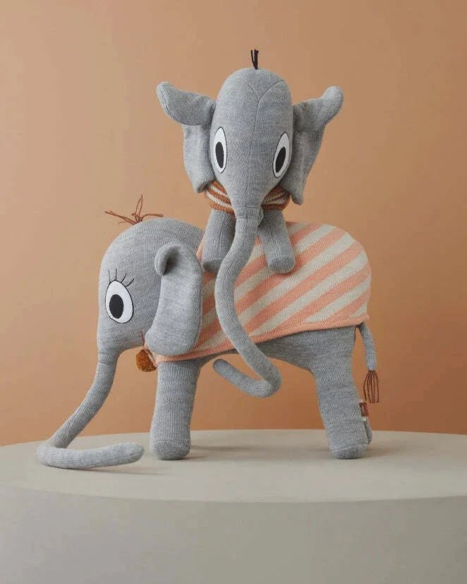 Elefant Dame Ramboline OYOY Cotton Ballon Kuscheltier Design Baby Kinder Geschenk Ostern Baumwolle Schlafen Kinderzimmer - Kuscheltier Elefant Mama Ramboline - Cotton Ballon | Family Concept Store -