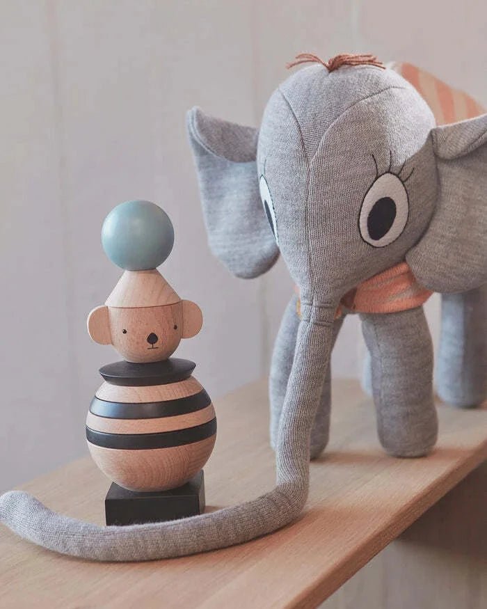 Elefant Dame Ramboline OYOY Cotton Ballon Kuscheltier Design Baby Kinder Geschenk Ostern Baumwolle Schlafen Kinderzimmer - Kuscheltier Elefant Mama Ramboline - Cotton Ballon | Family Concept Store -