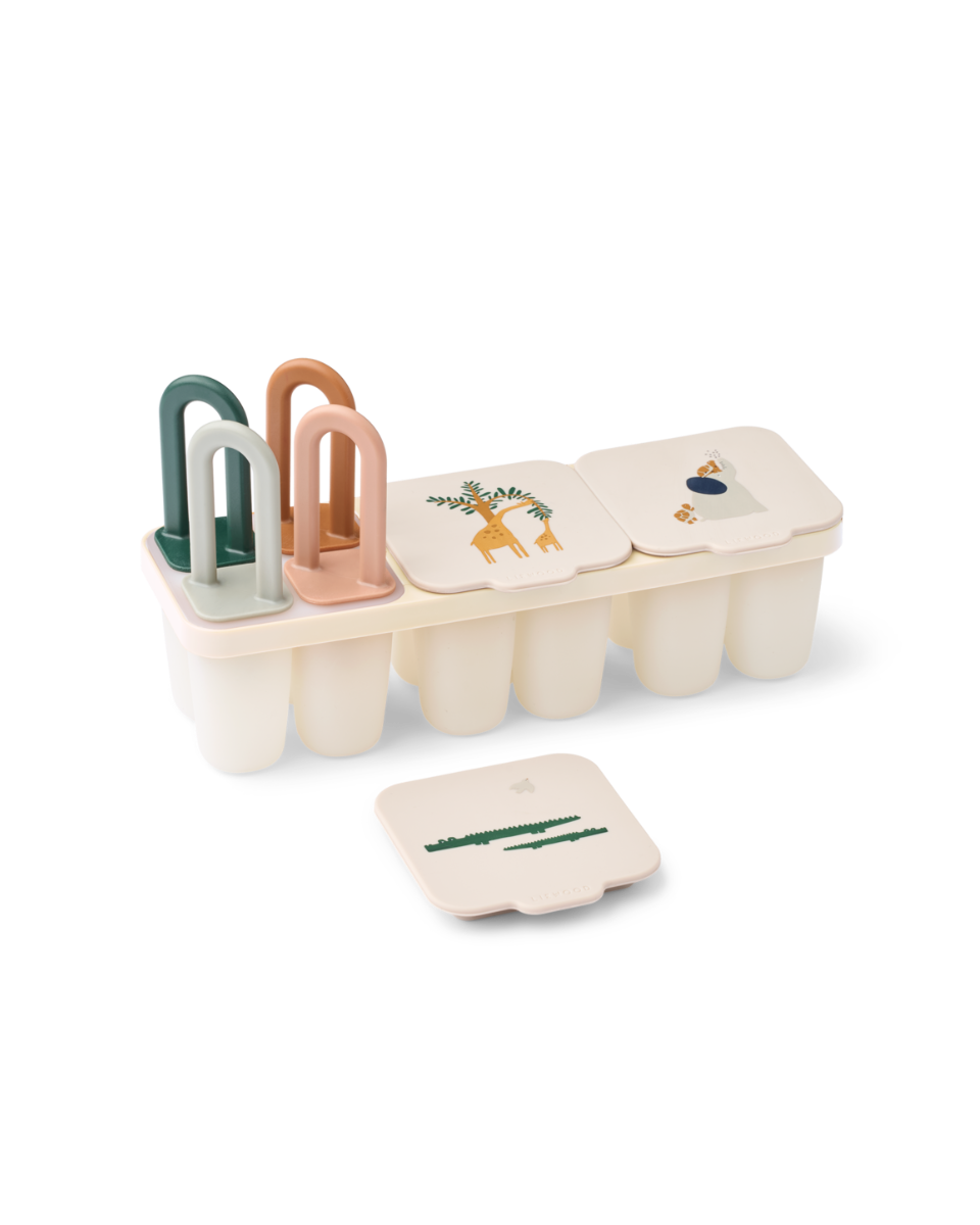 Food Ice Pop Tray Kaimen Form Cotton Ballon LIEWOOD Silikon Beikost Behälter Eis Kinder Essen Sommer