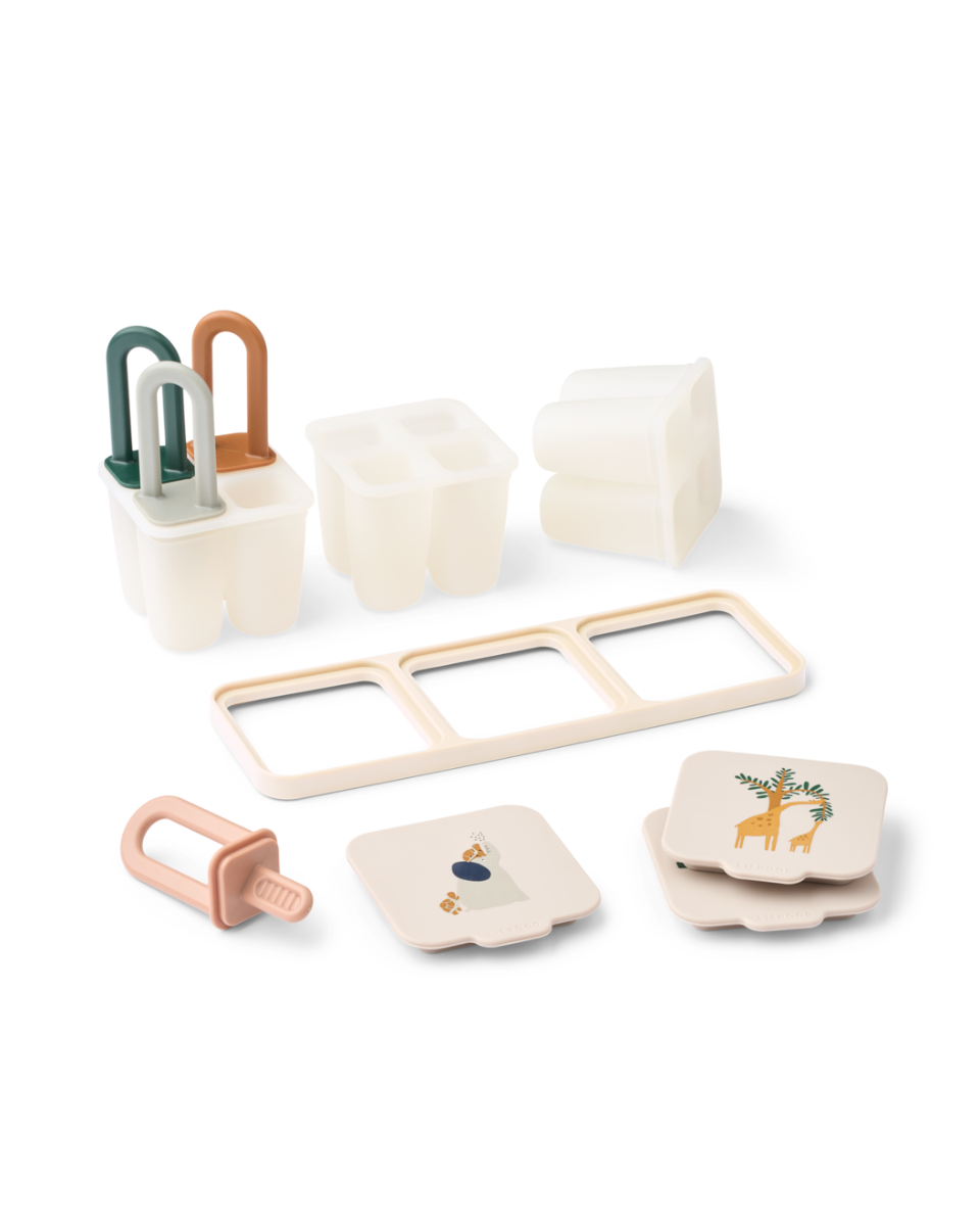 Food Ice Pop Tray Kaimen Form Cotton Ballon LIEWOOD Silikon Beikost Behälter Eis Kinder Essen Sommer