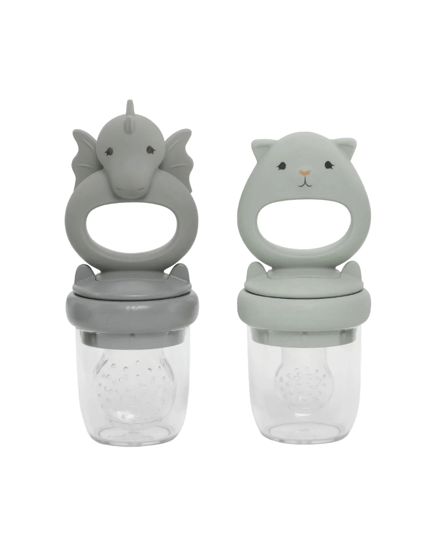Fruchtsauger Cotton Ballon Konges Slojd Silikon Beikost Baby Kinder Design Hygiene Geschenk Ostern - Fruchtsauger - Cotton Ballon | Family Concept Store - Drache & Katze -