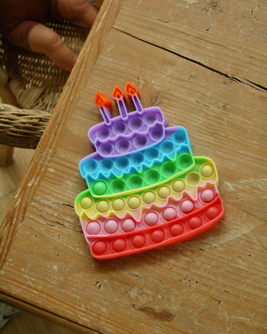 Geburtstagstote Geschenk Geburtstag Cotton Ballon Silikon Form Torte Geschenke drücken Kerzen Pop-it Geburtstagstorte - Pop-It Geburtstagstorte - Cotton Ballon | Family Concept Store -