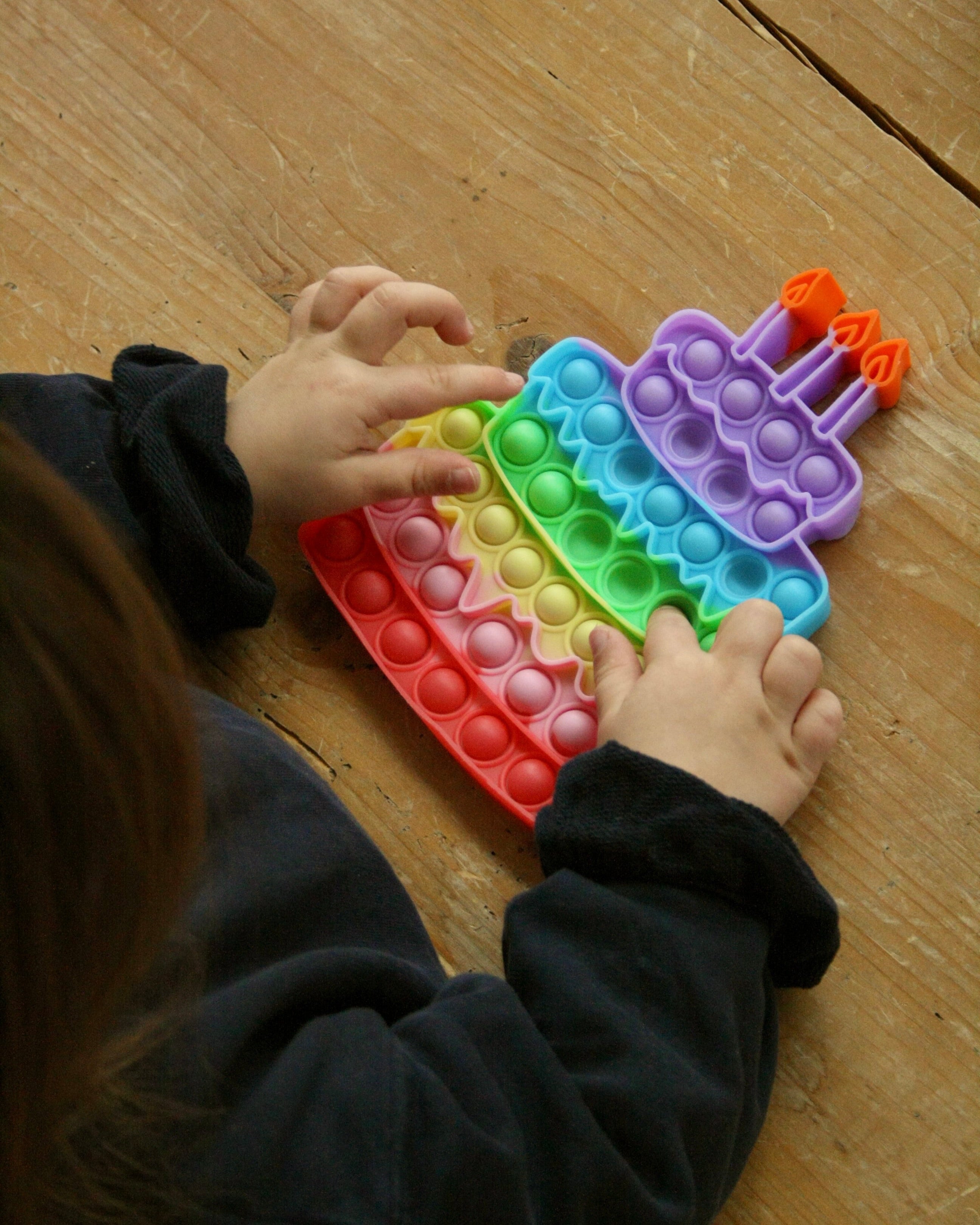 Geburtstagstote Geschenk Geburtstag Cotton Ballon Silikon Form Torte Geschenke drücken Kerzen Pop-it Geburtstagstorte