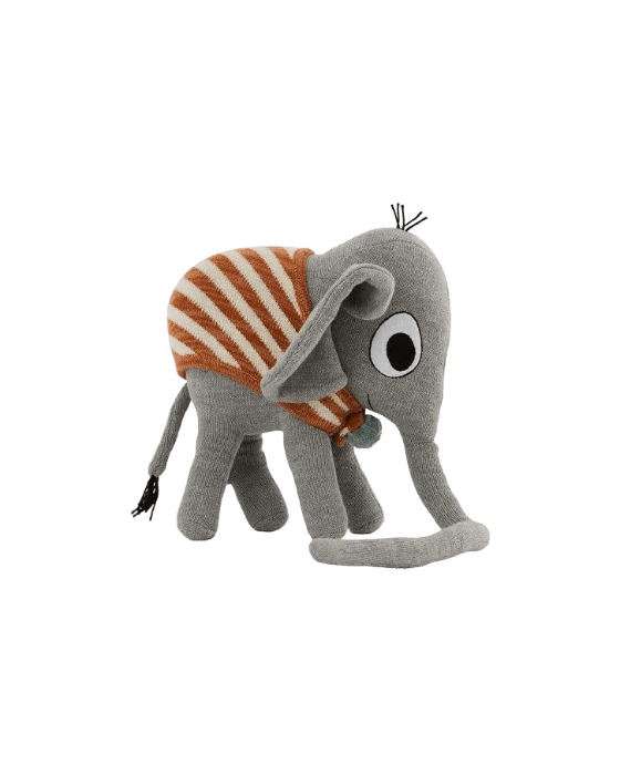 Kuscheltier Elefant Henry Cotton Ballon OYOY Design Kuschel Freund Baumwolle - Kuscheltier Elefant Baby Henry - Cotton Ballon | Family Concept Store -