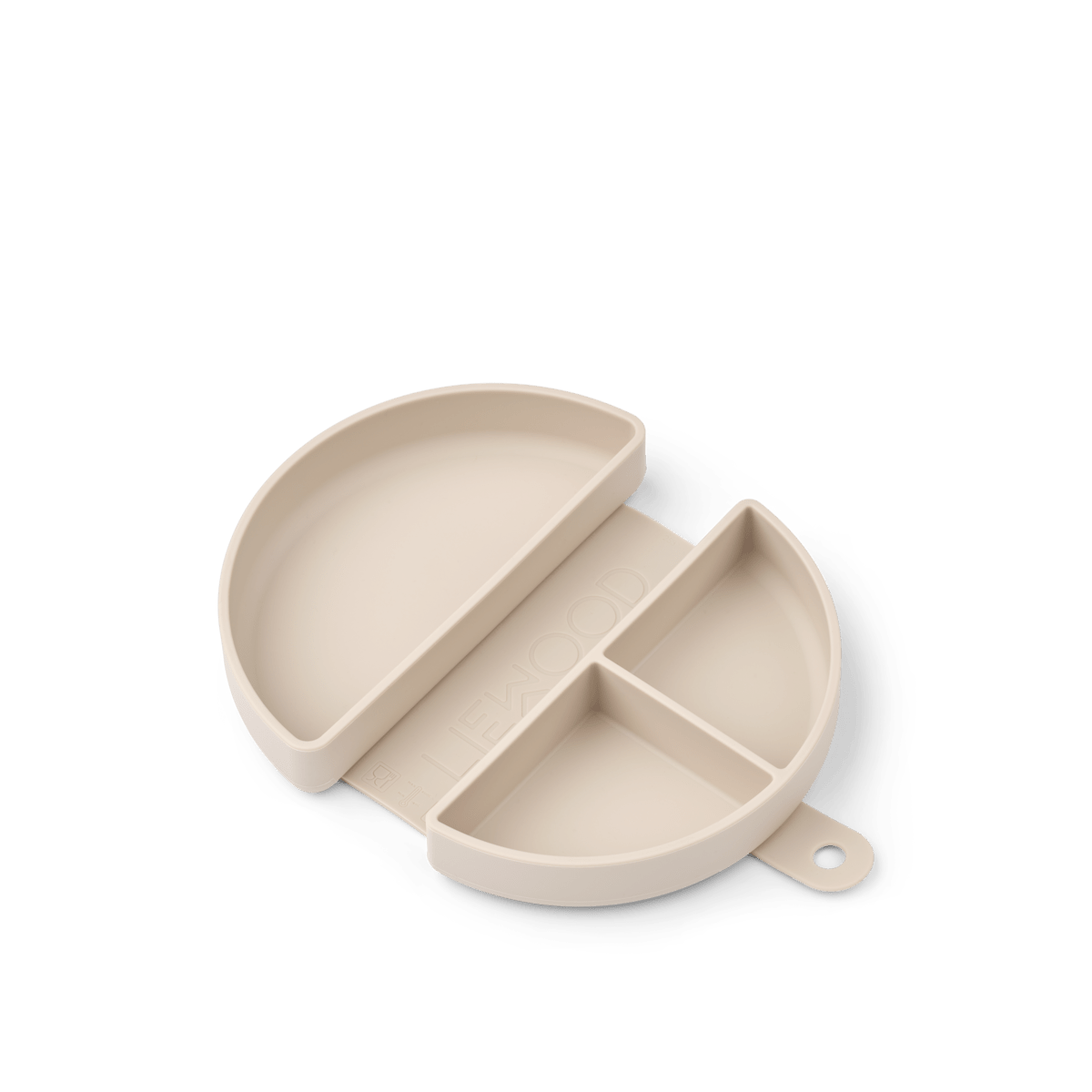 LIEWOOD Eugene Snackbox Cars / Sandy – geöffnet mit integrierter Trennwand - Faltbare Snackbox Eugene - Cotton Ballon | Family Concept Store - cars / sandy - Lunchbox