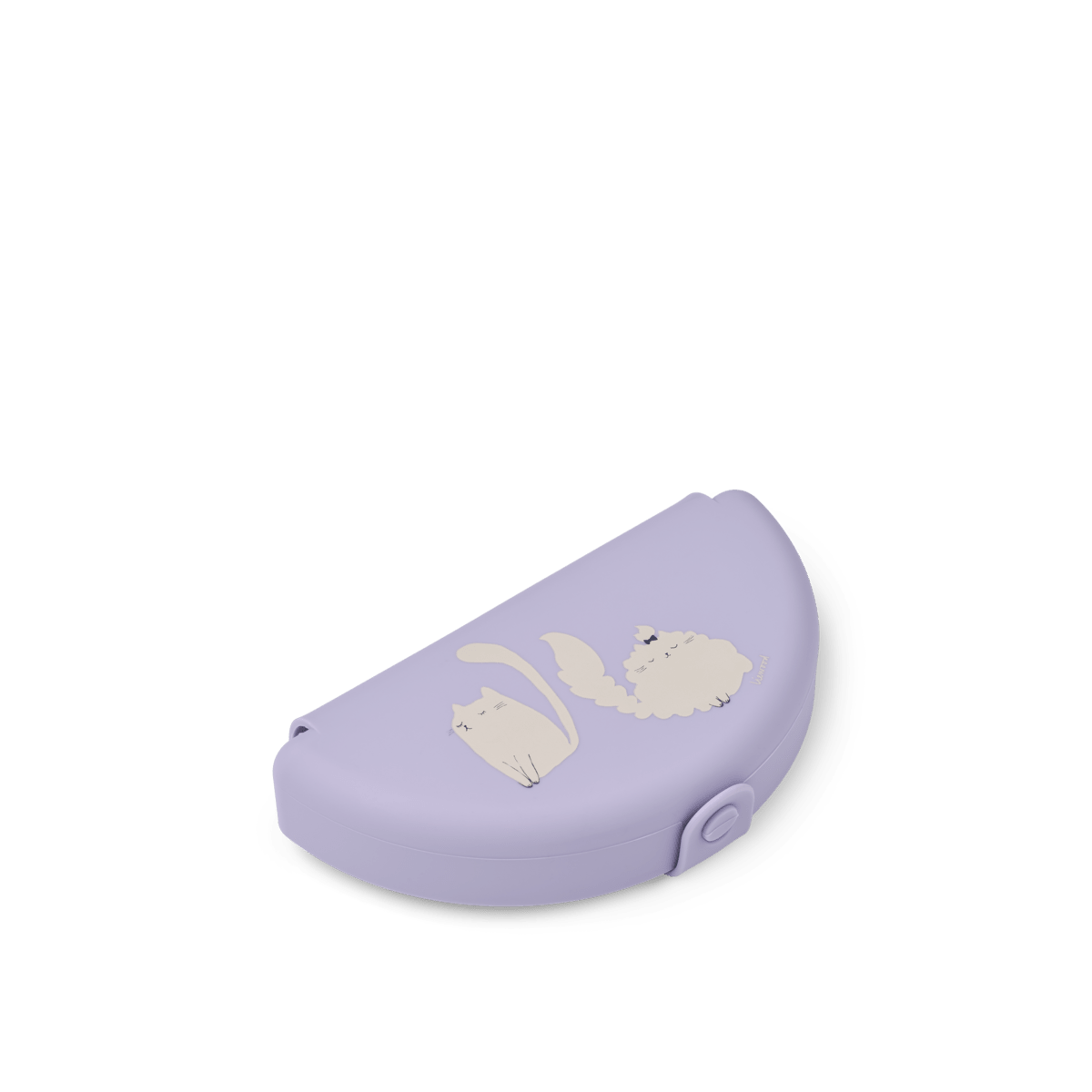 LIEWOOD Eugene faltbare Silikon-Snackbox Cat / Warm Lilac – Produktfoto - Faltbare Snackbox Eugene - Cotton Ballon | Family Concept Store - cat / warm lilac - Lunchbox