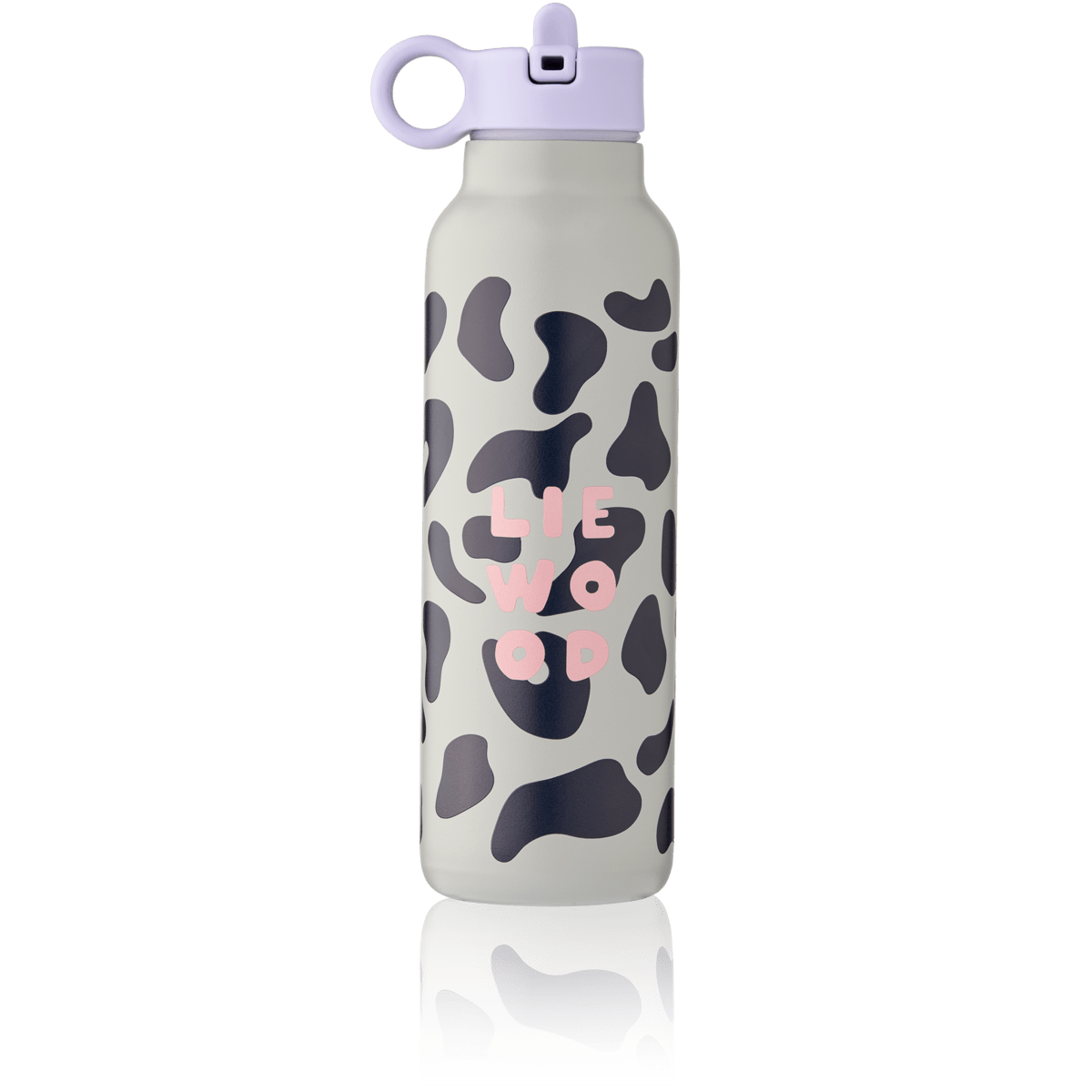 LIEWOOD Falk Trinkflasche 500 ml Mega Leo / Mist â Edelstahl Kinderflasche Produktfoto - Trinkflasche Falk 500 ml - Cotton Ballon |Â Family Concept Store - mega leo mist - Trinkflasche