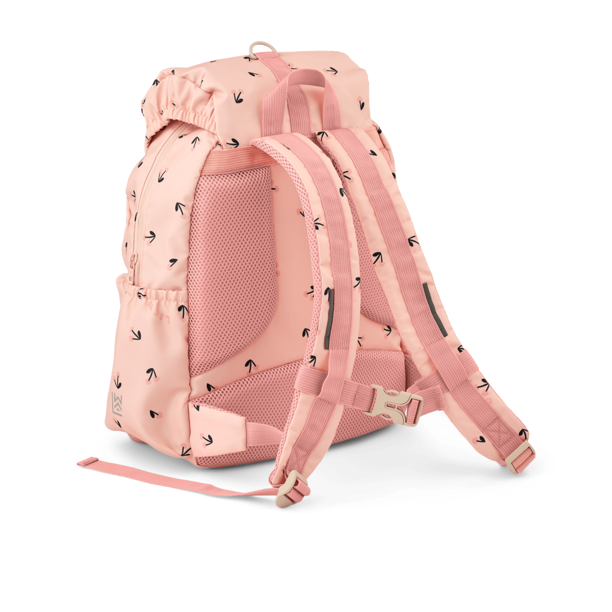 LIEWOOD Johnny Schulrucksack Cherry Heart / Rosey – Rückansicht mit Schultergurten - Schulrucksack Johnny - Cotton Ballon | Family Concept Store - cherry heart / rosey - Rucksack