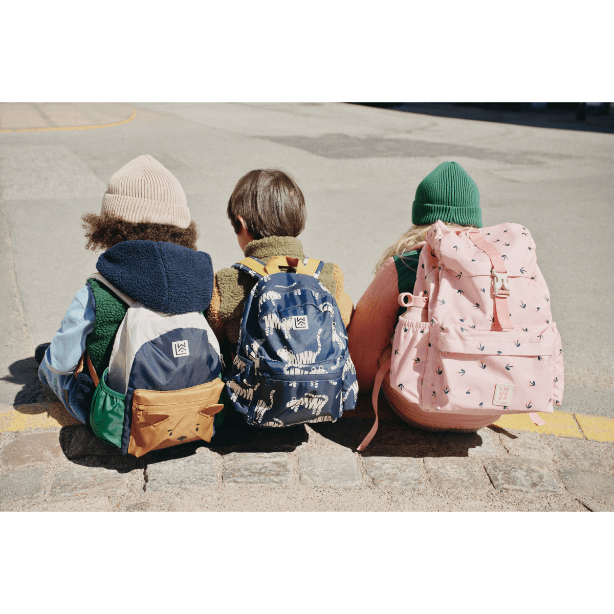 LIEWOOD Johnny Rucksack Cherry Heart / Rosey – Innenansicht Laptopfach & Fächer - Schulrucksack Johnny - Cotton Ballon | Family Concept Store - cherry heart / rosey - Rucksack