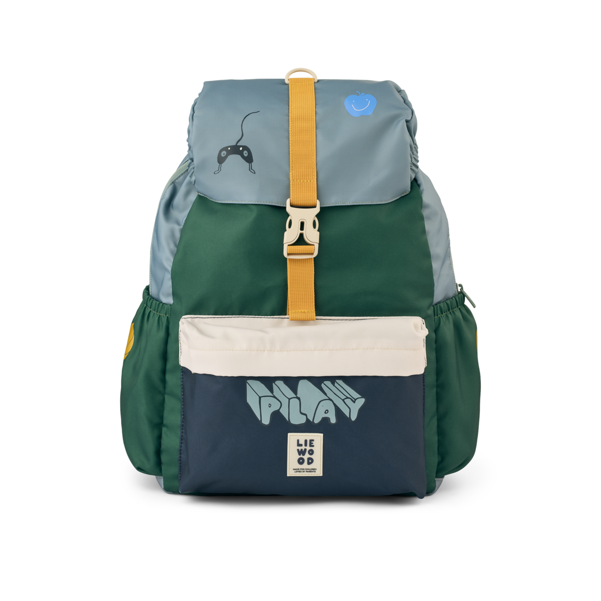 LIEWOOD Johnny Schulrucksack Play Multi Mix – Frontansicht 14 Liter