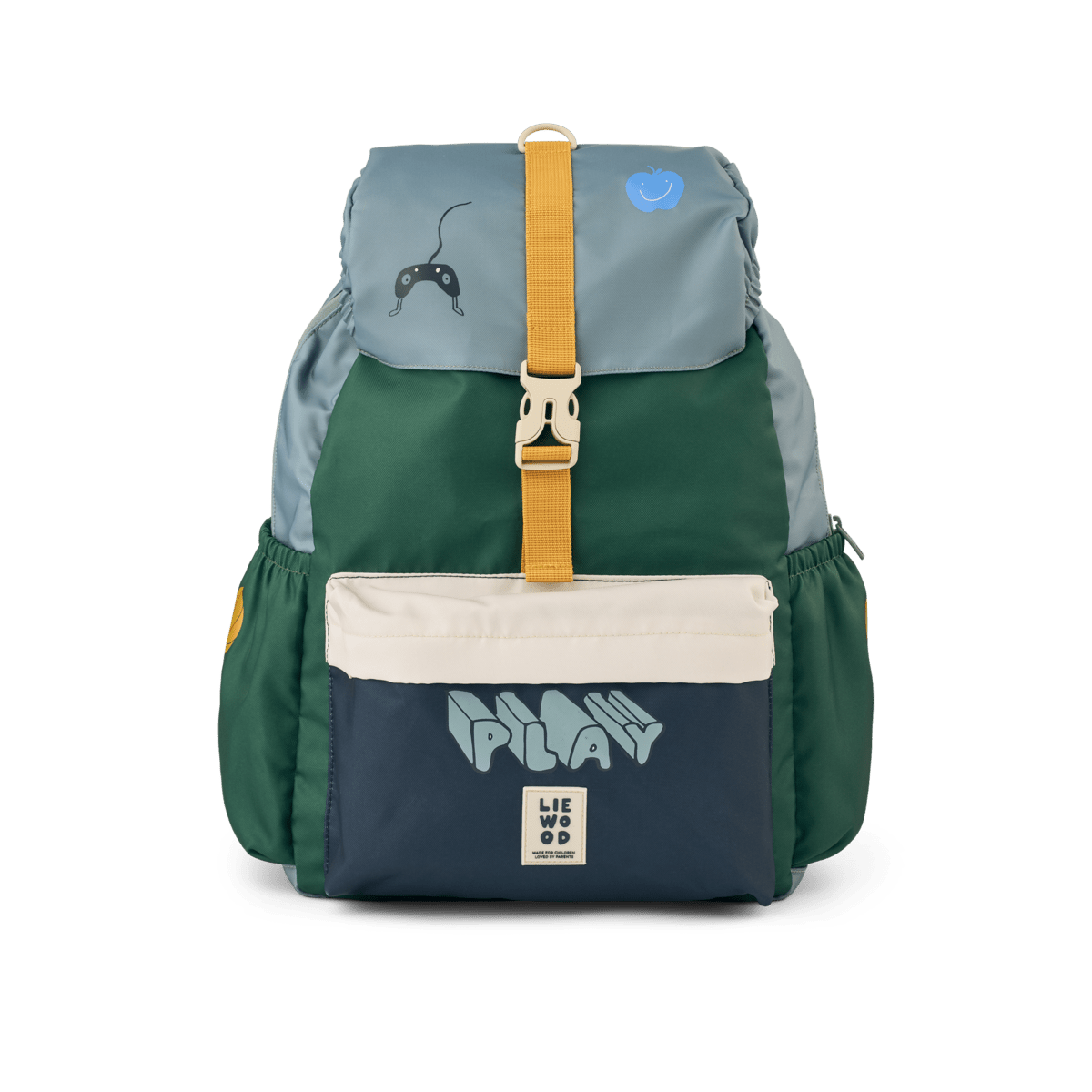 LIEWOOD Johnny Schulrucksack Play Multi Mix – Frontansicht 14 Liter - Schulrucksack Johnny - Cotton Ballon | Family Concept Store - play multi mix - Rucksack