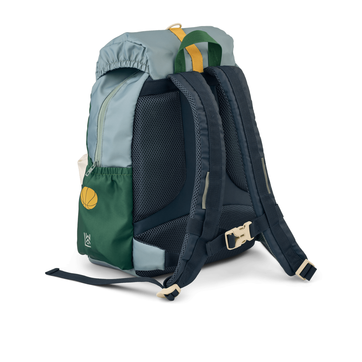 LIEWOOD Johnny Schulrucksack Play Multi Mix – Rückansicht mit Schultergurten - Schulrucksack Johnny - Cotton Ballon | Family Concept Store - play multi mix - Rucksack