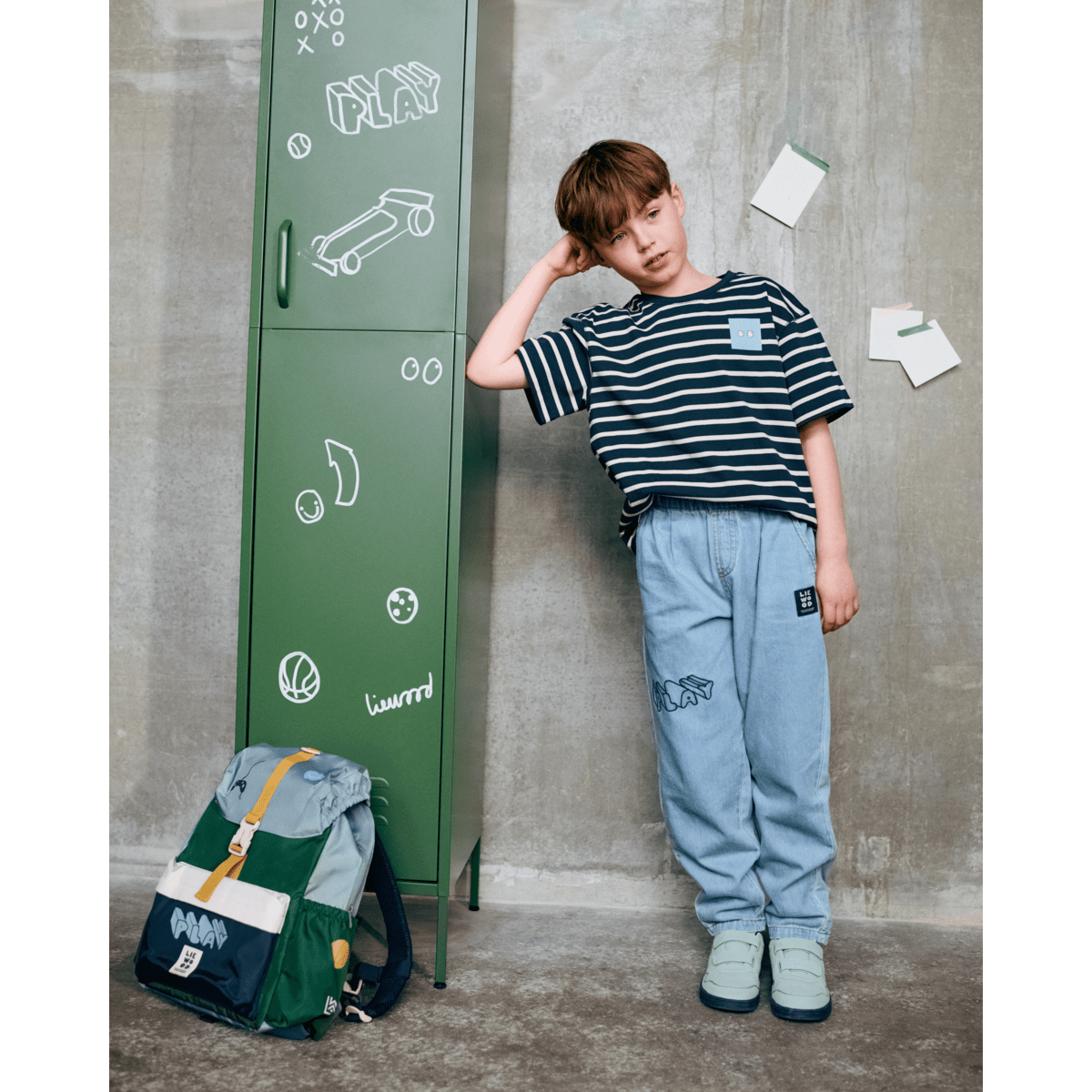 LIEWOOD Johnny Rucksack Play Multi Mix – Innenansicht Laptopfach & Fächer - Schulrucksack Johnny - Cotton Ballon | Family Concept Store - play multi mix - Rucksack