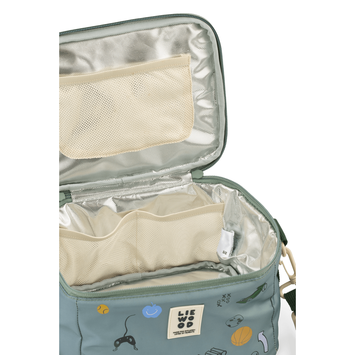 LIEWOOD Toby Lunchtasche Play / Dusty Peppermint – Schulterriemen & Tragegriff - Thermo-Lunchtasche Toby - Cotton Ballon | Family Concept Store - play / dusty peppermint - Kühltasche