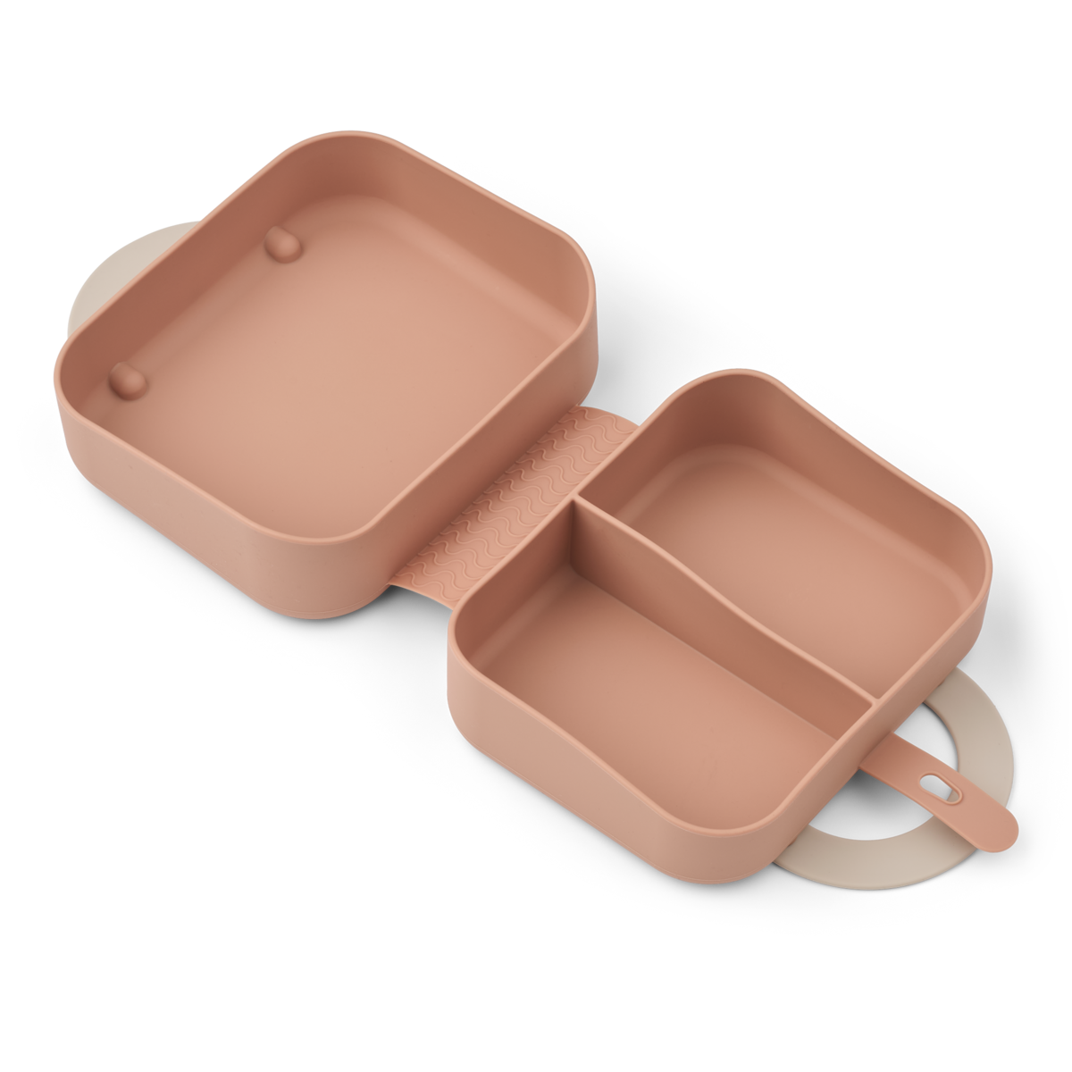 LIEWOOD Elara Lunchbox Mood / Pale Tuscany – geöffnet mit integrierter Trennwand