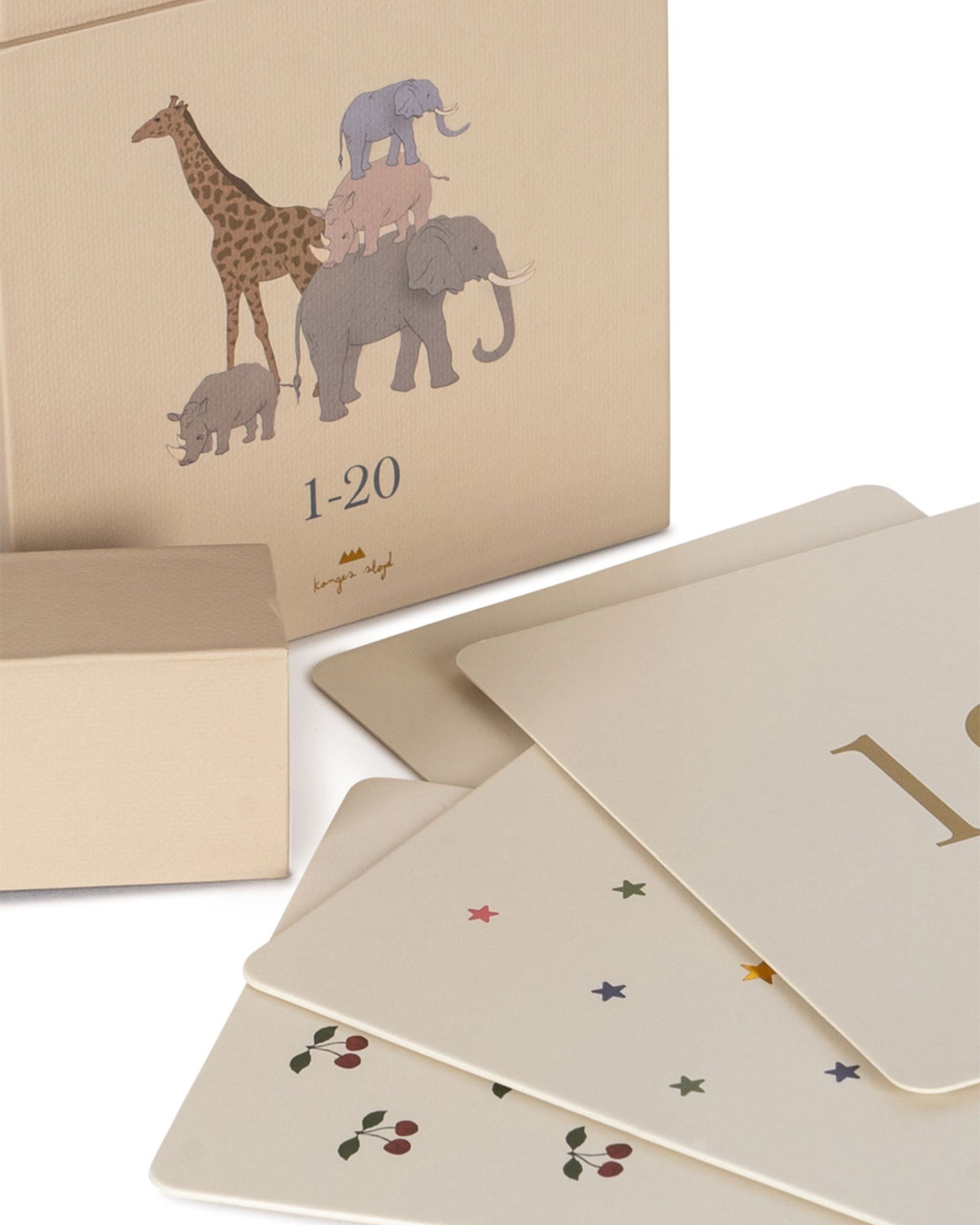 Lernkarteikarten Zahlen Cotton Ballon Konges Sløjd Karton Spiel Lernen Zahlen Schule Geschenk Kind Kinder Baby