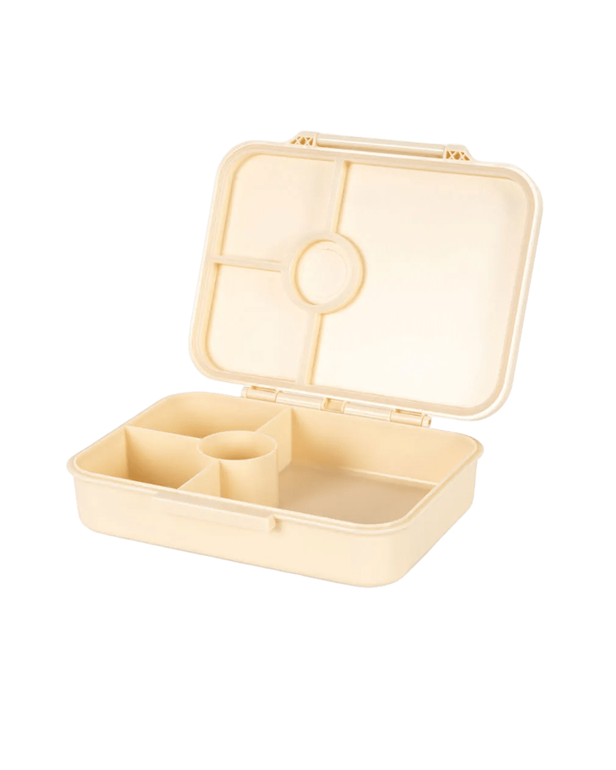 Lunchbox Bento Brotzeit Dose konges slojd cotton ballon schule kindergarten krippe geschenk fach fächer - Brotdose Bento - Cotton Ballon | Family Concept Store - lemon -
