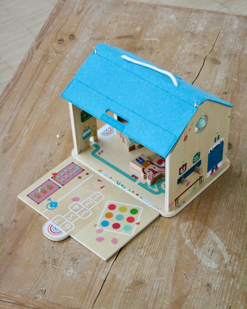 Meine erste Schule Lilliputiens Cotton Ballon Balloon Holz Lernspielzeug Kinder Geschenk