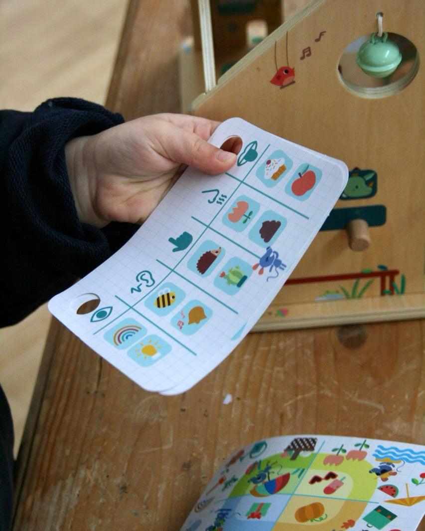 Meine erste Schule Lilliputiens Cotton Ballon Balloon Holz Lernspielzeug Kinder Geschenk Lernkarten