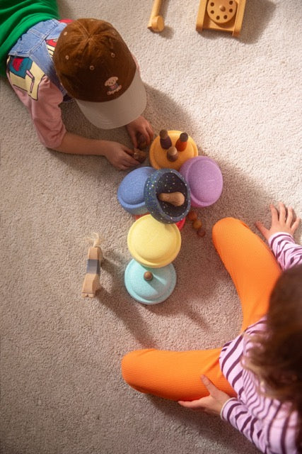 Stapelstein® Spring Special Mini rainbow pastel