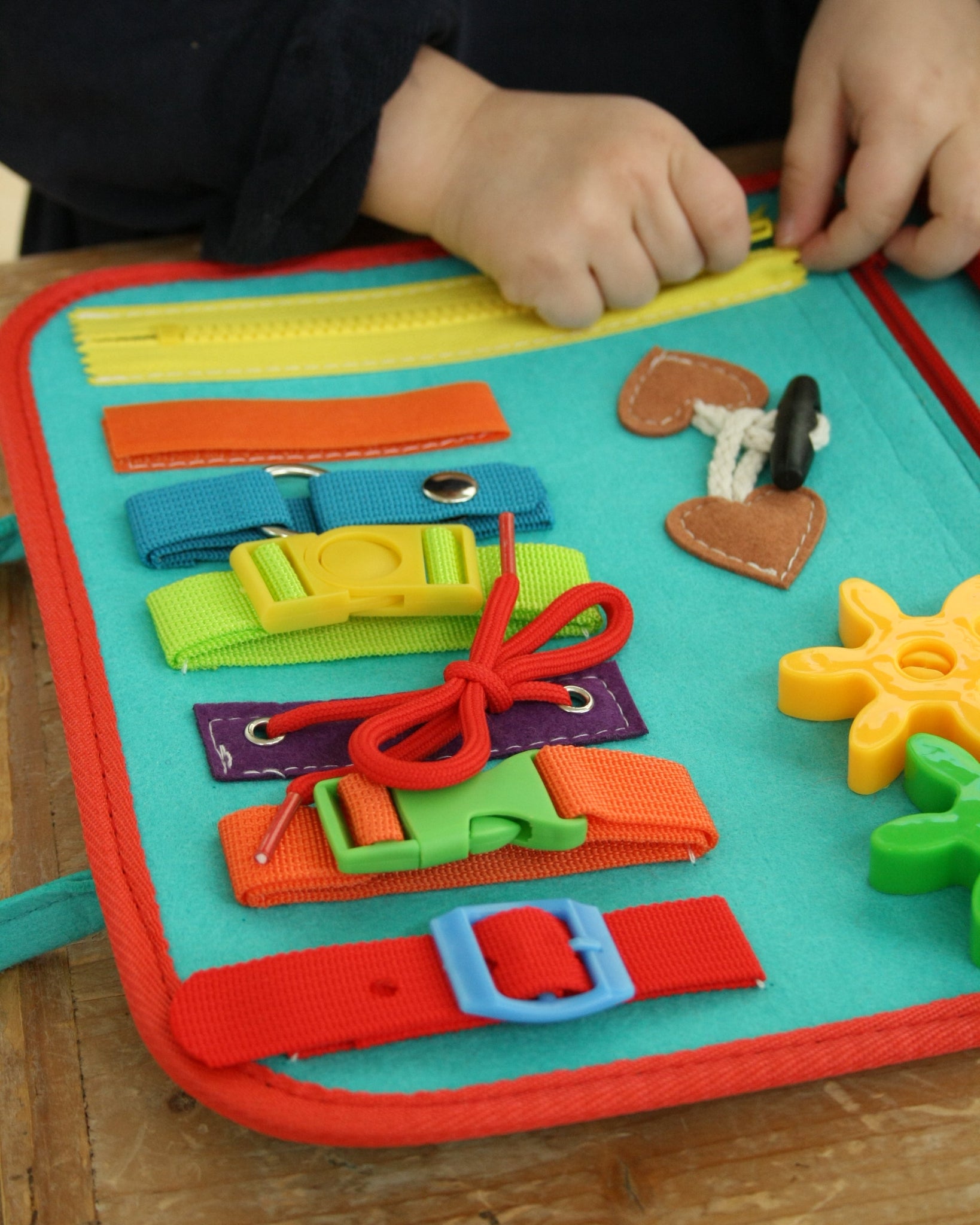 Montessori Lerntafel Cotton Ballon Filzbuch Activity Buch Beschäftigung Urlaub Kinder Aktivität Geschenk