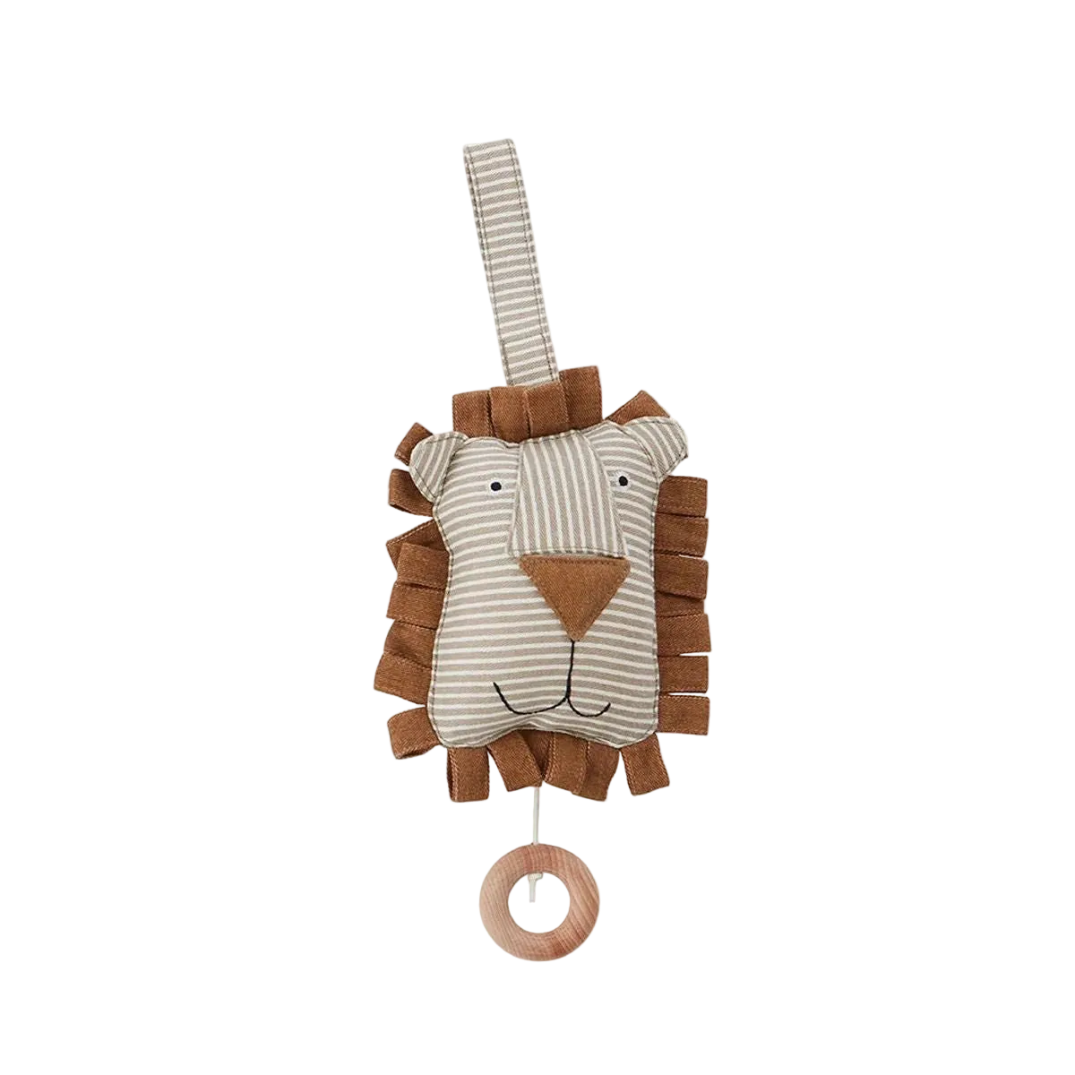 Musik-Mobile Lobo Löwe Cotton Ballon OYOY Geburt Baby Spieluhr Mobile Kind Löwe Tier Holzring