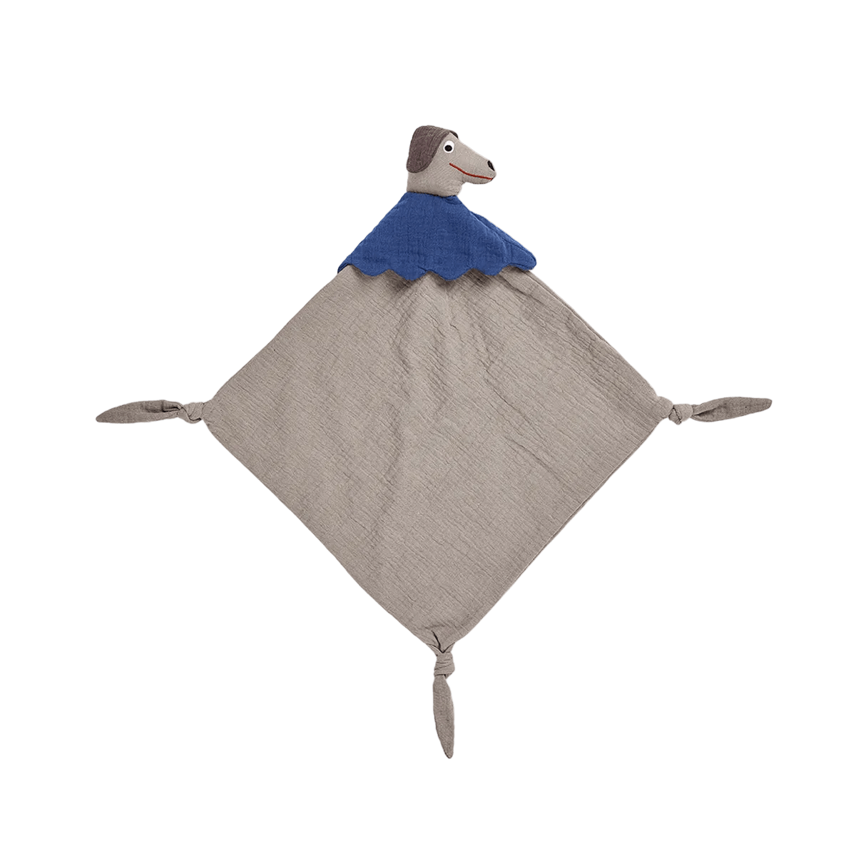 OYOY Hunsi Dog Hund Schmusetuch hellbraun brau cotton ballon baby tuch - Schmusetuch Hunsi Hund - Cotton Ballon | Family Concept Store -