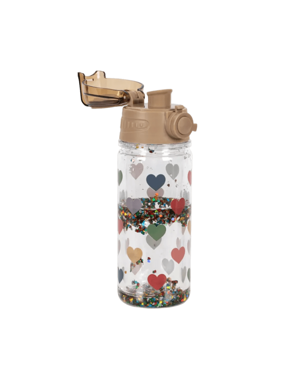 Trinkflasche Glitzer - Trinkflasche Glitzer - Cotton Ballon | Family Concept Store - bunte Herzen -