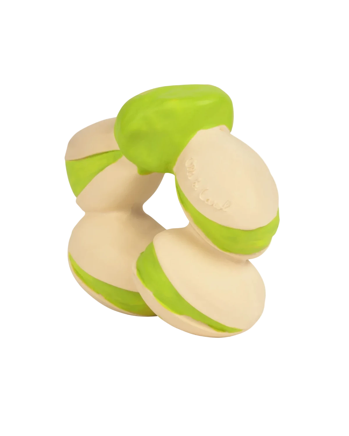 Patricio the Pistachio Oli Carol Cotton Ballon Pistazie Beißring Spielzeug Beißspielzeug Gummifrucht Baby