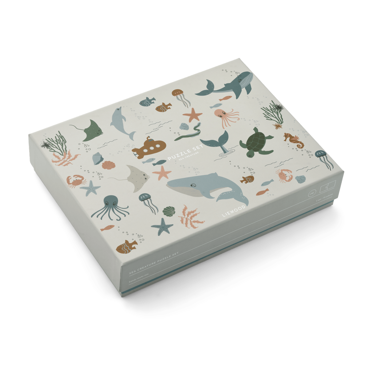 Puzzle Jimmie LIEWOOD Cotton Ballon Unterwasser Wal Fische Kinder Spiel - Puzzle Jimmie Unterwasserwelt - Cotton Ballon | Family Concept Store -