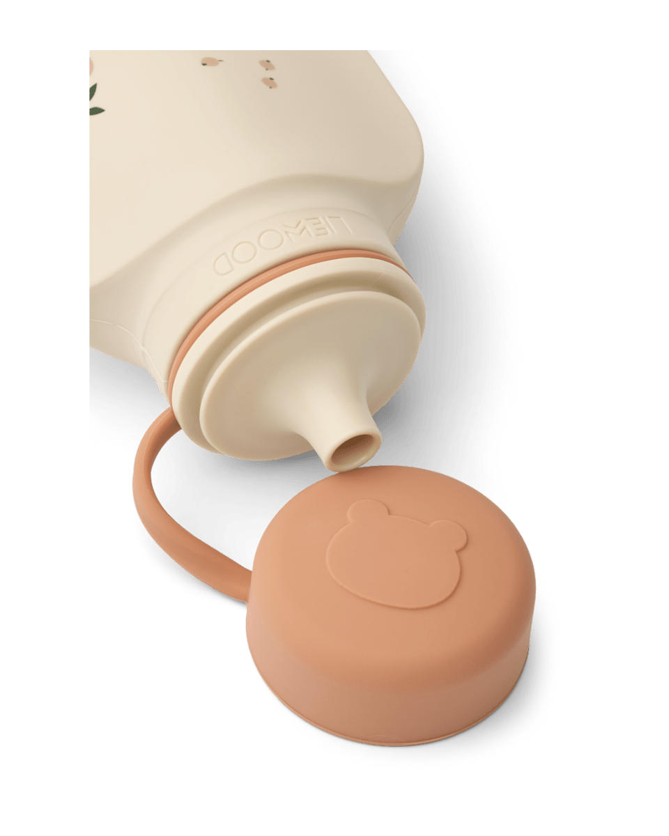 Quetschie Eis Form Smoothie Lizzie liewood cotton ballon silikon to go unterwegs löffel integriert mitnehmen beikost kleinkinder geschirr - Quetschie Smoothie Lizzie 2er Pack mit Löffel - Cotton Ballon | Family Concept Store - peach me -