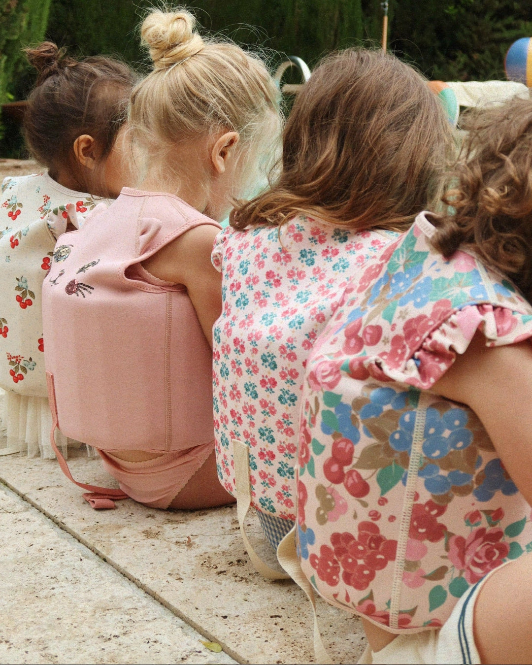 Schwimmweste Avery Schwimmen Baden Schwimmbad Hilfe cotton ballon konges slojd floral mädchen Weste Urlaub Strand Schutz Sicherheit - Schwimmweste Avery - Cotton Ballon | Family Concept Store - bloomiegrape - 1 – 2 Jahre -