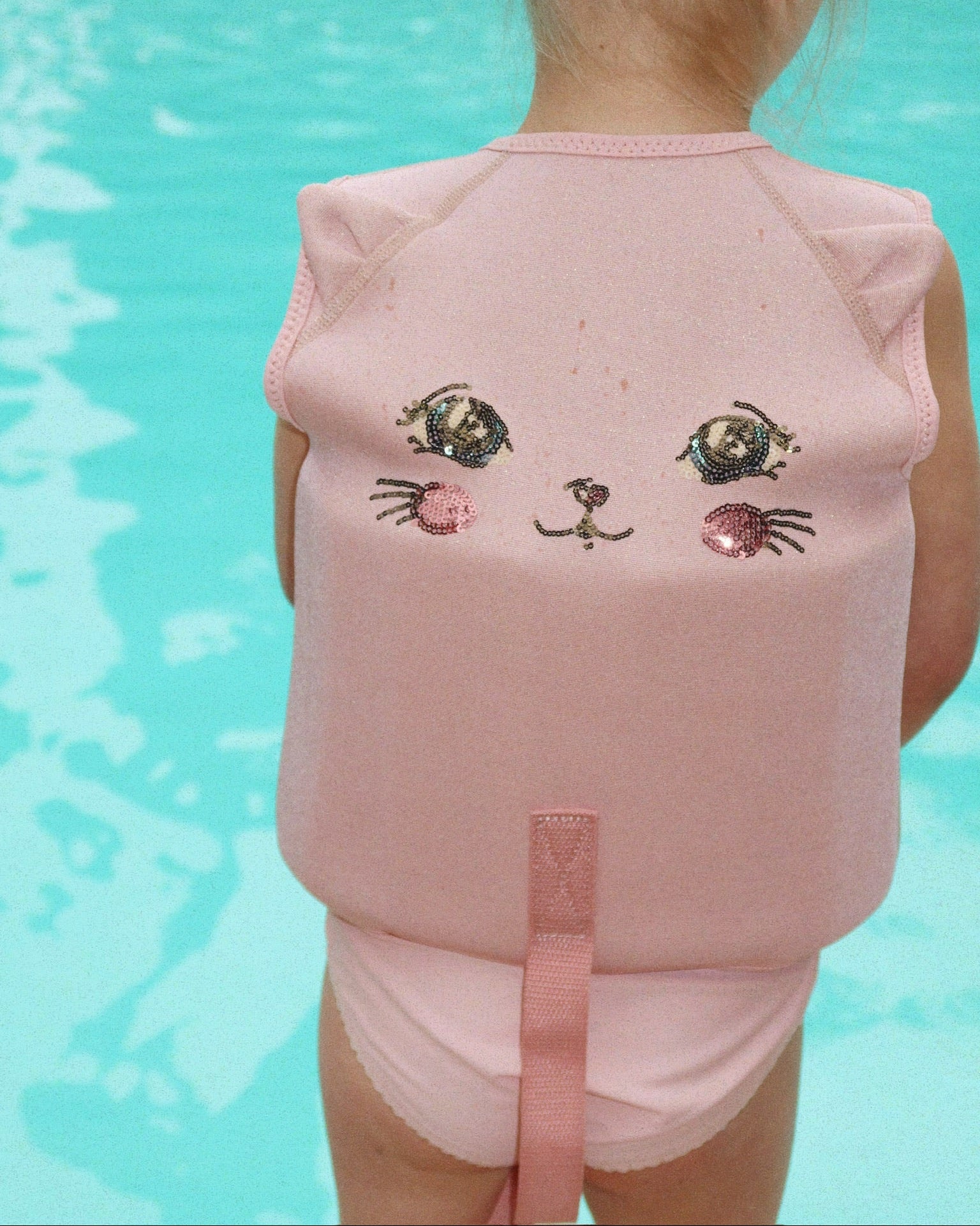 Schwimmweste Kitty konges slojd cotton ballon rosa katze mädchen schimmen baden schwimmbad meer urlaub sicherheit schwimmhilfe - Schwimmweste Kitty - Cotton Ballon | Family Concept Store - 1 – 2 Jahre -