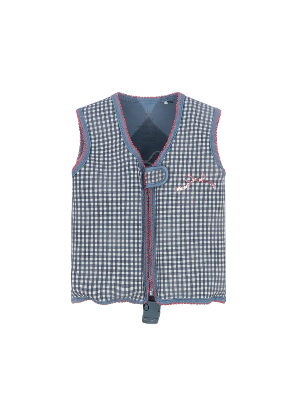 Schwimmweste Soline Cotton Ballon Konges Sløjd Sicher Schwimmen Lernen Urlaub Baden Design Karo Schleife Mädchen