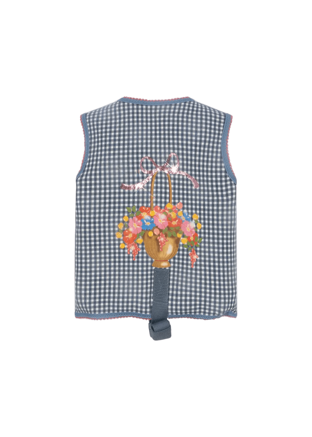 Schwimmweste Soline Cotton Ballon Konges Sløjd Sicher Schwimmen Lernen Urlaub Baden Design Karo Schleife Mädchen - Schwimmweste Soline - Cotton Ballon | Family Concept Store - 1 – 2 Jahre -