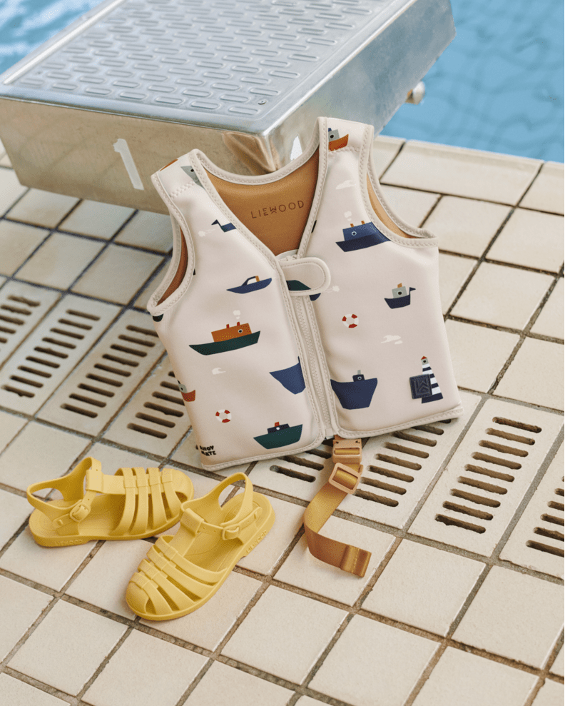Schwimmweste dove neopren cotton ballon liewood hilfe schwimmen urlaub pool meer ferien start - Schwimmweste Dove - Cotton Ballon | Family Concept Store - sailing / sandy - 11 - 15 kg -