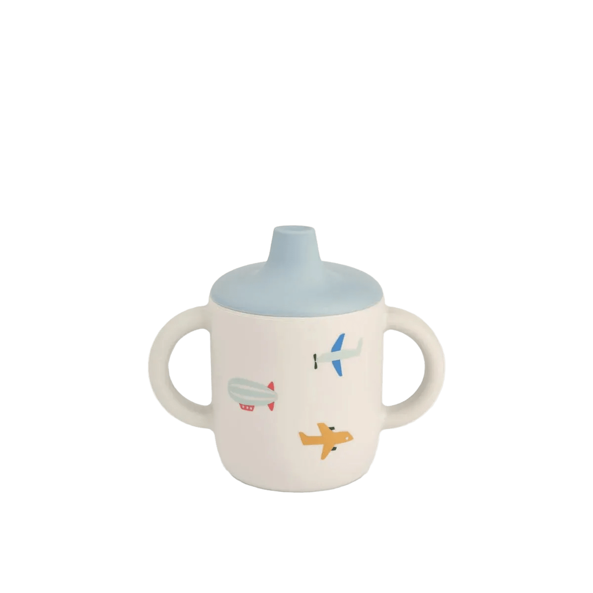 Silikon Trinkbecher Neil aviator zeppelin flugzeug kaufen cotton ballon Schnabeltasse Design Trinken Tasse Baby Kinder Deckel - Trinkbecher Neil Aviator - Cotton Ballon | Family Concept Store -