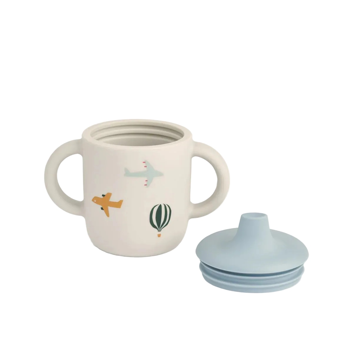 Silikon Trinkbecher Neil aviator zeppelin flugzeug kaufen cotton ballon Schnabeltasse Design Trinken Tasse Baby Kinder Deckel