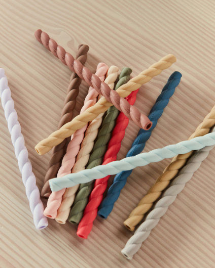 Silikon Trinkhalme Cotton Ballon OYOY Trinken Essen Geschirr Kinder Design Strohhalm